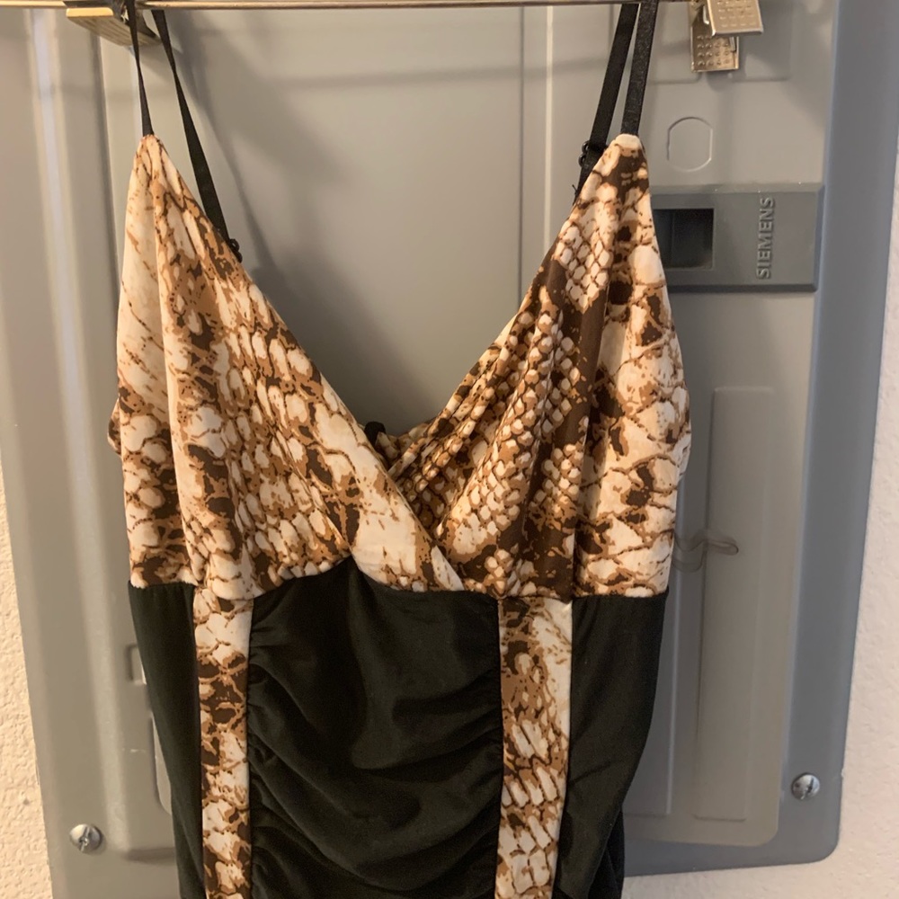 New without tags black leopard sexy dress